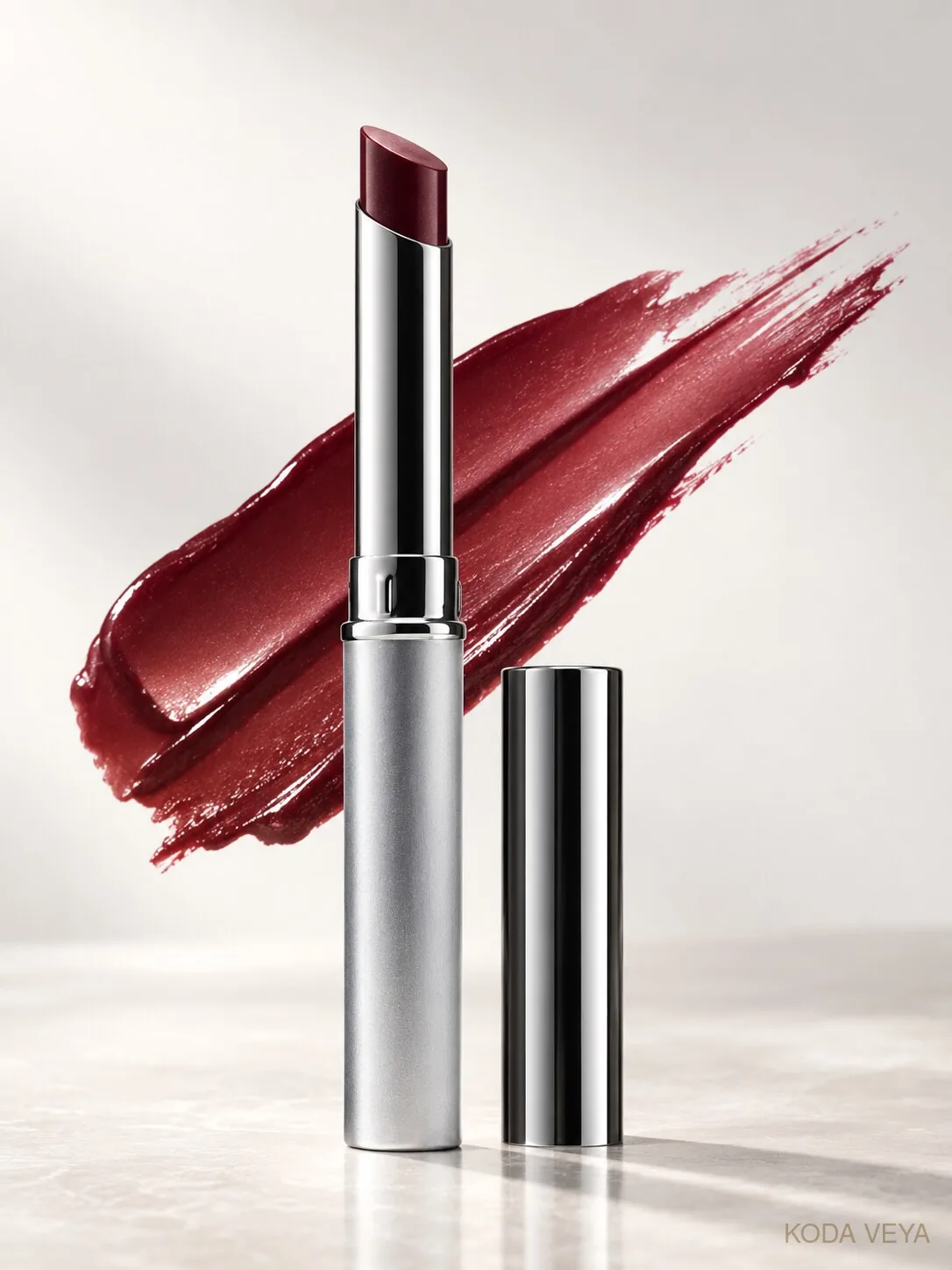 Still life of a berry lipstick, the opening image for Koda Veya's Clinique Almost Lipstick shade comparison